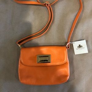 NWTO Rowallan Orange Leather Crossbody